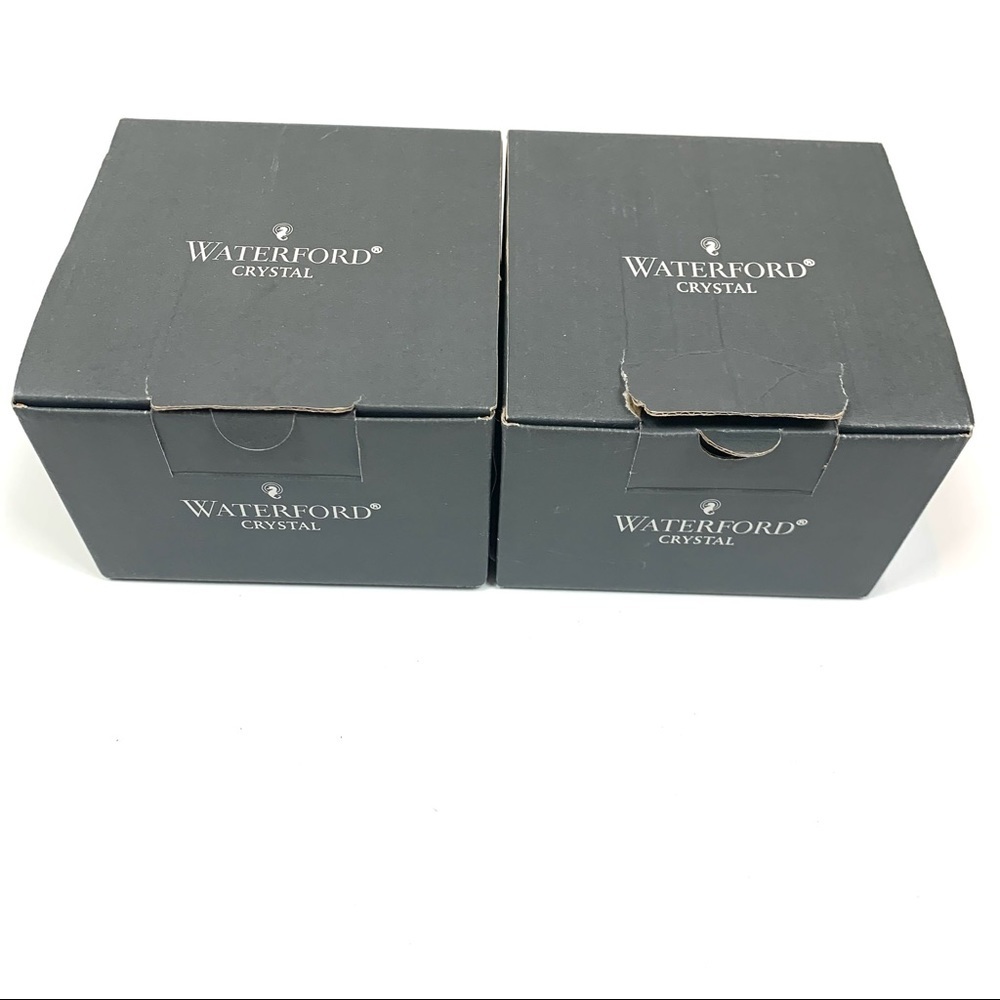 (2) Waterford Crystal Araglin Votives with Candles - Picture 6 of 13